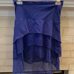 Royal blue skirt